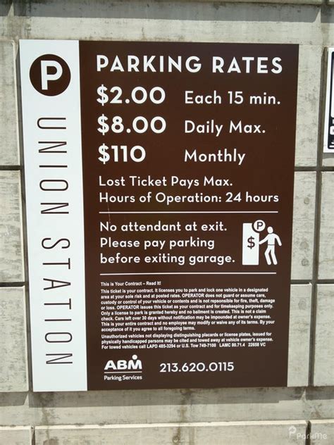 union station los angeles parking rates